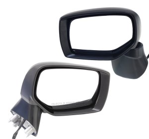 Mirror Pair/Set for Subaru Impreza (2015-2016) / Crosstrek (2015-2017), Right (Passenger) and Left (Driver), Power Adjustment, Manual Folding, Non-Heated, Textured, without Signal Light, Suitable for Sedan/Wagon, Replacement