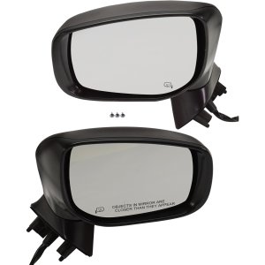 Power Mirror Pair/Set for Subaru Legacy/Outback 2018-2019, Right (Passenger) and Left (Driver), Manual Folding, Heated, Paintable, without Blind Spot Detection and Signal Light Replacement
