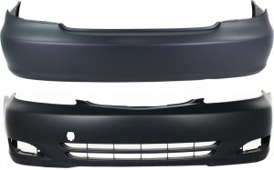 Front and Rear Bumper Cover Set for 2002-2004 Toyota Camry, Primed (Ready to Paint), Made in Japan, Replacement