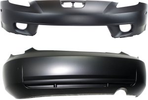 Front and Rear Bumper Cover Set for 2000-2002 Toyota Celica, Primed (Ready to Paint) Replacement