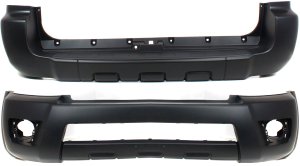 Front and Rear Bumper Cover Set for Toyota 4Runner (2006-2009), Primed (Ready to Paint) Replacement