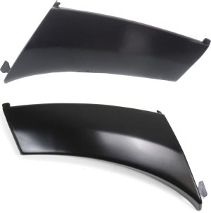Pair/Set - Front Bumper End Right (Passenger) and Left (Driver) for Toyota Sequoia 2001-2004/Tundra Double Cab 2004-2006, Cover Extension, Plastic Type Replacement
