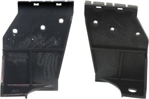 Front Bumper Bracket Pair/Set for Toyota Tacoma 1998-2000, Right (Passenger) and Left (Driver) Side Support, 2WD (Two-Wheel Drive), Without PreRunner, Replacement