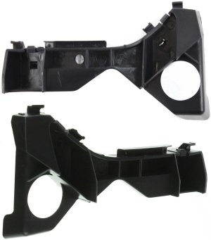 Front Bumper Bracket Pair/Set for 2003-2008 Toyota Corolla, Right (Passenger) and Left (Driver), USA Built Vehicle Replacement