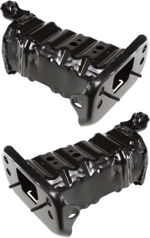 Front Bumper Bracket Pair/Set for 2007-2018 Toyota Yaris, Right (Passenger) and Left (Driver) Side Replacement