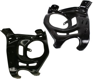 Pair/Set - Front Bumper Bracket Mounting Arm for Toyota Tundra (2007-2013), Right (Passenger) and Left (Driver), Steel Replacement Set