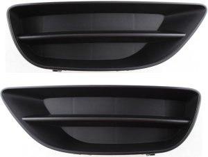Pair/Set - Front Fog Light Cover for Toyota Corolla 2001-2002, Right (Passenger) and Left (Driver), Replacement Set