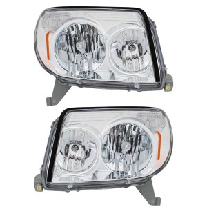 Headlight Pair/Set for Toyota 4Runner 2003-2005, Includes Right (Passenger) and Left (Driver) Sides, Lens and Housing Replacement