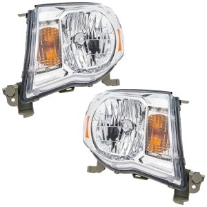 Headlight Assembly Pair/Set for 2005-2011 Toyota Tacoma, Right (Passenger) and Left (Driver), without Sport Package, Replacement