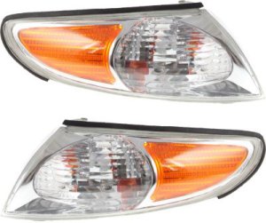 Corner Light Assembly Pair/Set for Toyota Solara 2002-2003, Right (Passenger) and Left (Driver), Replacement