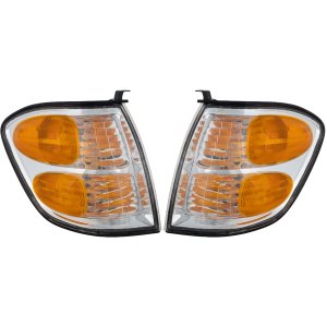 Turn Signal Light Assembly for 2000-2004 Tundra, 2001-2004 Sequoia, Right (Passenger) and Left (Driver), Halogen, 2-Piece Pair/Set, Replacement