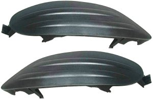 Front Fog Light Cover for 2005-2008 Toyota Corolla, Right (Passenger) and Left (Driver), Black Replacement Pair/Set