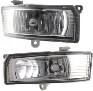 Front Fog Light Assembly for 2005-2006 Toyota Camry, Halogen, Right (Passenger) and Left (Driver), USA Built, Replacement Pair/Set