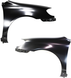 Front Fender Pair/Set for Toyota Corolla 2003-2008, Right (Passenger) and Left (Driver), Primed (Ready to Paint), Suitable for XRS/S Models, Replacement