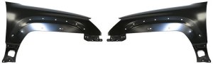 Front Fender Pair/Set for 2003-2005 Toyota 4Runner, Right (Passenger) and Left (Driver) Sides, Primed (Ready to Paint) - Replacement