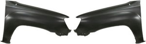 Front Fender Pair/Set for Toyota Tacoma 2005-2015, Primed (Ready to Paint), Right (Passenger) and Left (Driver), RWD (Rear-Wheel Drive) Replacement