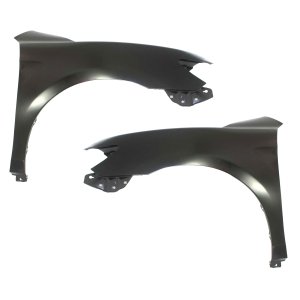 Front Fender Pair/Set for 2007-2011 Toyota Camry, Right (Passenger) and Left (Driver), Primed (Ready to Paint), Steel Replacement