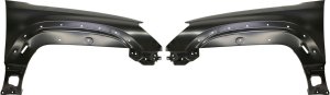Front Fender Pair/Set for 2006-2009 Toyota 4Runner, Includes Right (Passenger) and Left (Driver) Fenders, Primed (Ready to Paint), Steel - Replacement
