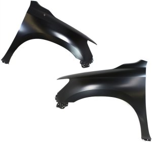 Pair/Set - Front Fender Primed (Ready to Paint), Steel for 2007-2013 Toyota Tundra, Includes Right (Passenger) and Left (Driver) Replacement