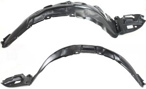 Front Fender Liner Pair/Set for 2003-2008 Matrix, Right (Passenger) and Left (Driver), Replacement