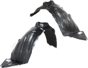 Front Fender Liner Pair/Set for Toyota Sienna 2004-2005, Right (Passenger) and Left (Driver), Replacement