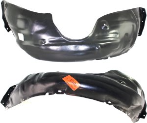 Front Fender Liner Pair/Set for Toyota Solara 2004-2008, Right (Passenger) and Left (Driver) Sides, Replacement