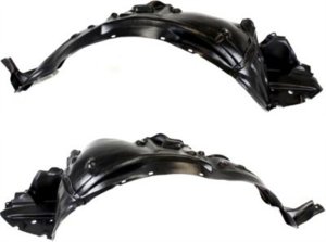 Front Fender Liner Pair/Set for Lexus SC430 2002-2005, Includes Right (Passenger) and Left (Driver) Replacement
