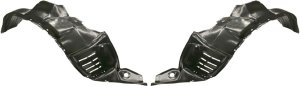 Front Fender Liner Pair/Set for 2001-2007 Toyota Highlander, Right (Passenger) and Left (Driver) Side Replacement