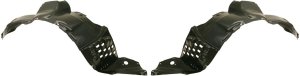 Front Fender Liner Pair/Set for 2006-2007 Toyota Highlander, Right (Passenger) and Left (Driver) Side Replacement
