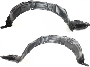 Front Fender Liner Pair/Set for Toyota Prius 2004-2009, Right (Passenger) and Left (Driver) Side, Replacement