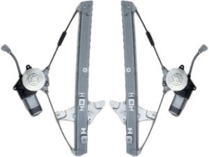 Front Window Regulator Pair/Set for Toyota Camry 1992-1996, Right (Passenger) and Left (Driver), Power with Motor, Sedan Replacement