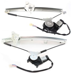 Front and Rear Window Regulator Set for Toyota Camry 1992-1996, Left (Driver) Side, Power Operated with Motor, Light, Replacement
