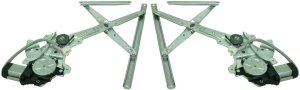 Front Window Regulator Power with Motor Pair/Set for 1991-1998 Toyota Land Cruiser, Right (Passenger) and Left (Driver) Replacement