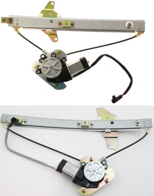 Power Window Regulator with Motor for Toyota Avalon 1995-1999, Front and Rear, Right (Passenger) Side Replacement Set