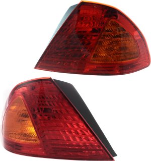 Tail Light Assembly Pair/Set for 2000-2002 Toyota Avalon, Includes Right (Passenger) and Left (Driver) Side, Replacement