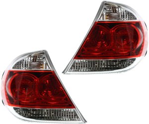 Tail Light Assembly Pair/Set for 2005-2006 Toyota Camry LE/XLE Models, Left (Driver) Side, Compatible with USA Built Vehicles, Replacement