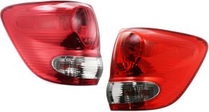 Tail Light Assembly Pair/Set for Toyota Sequoia 2005-2007, Outer, Right (Passenger) and Left (Driver), Replacement