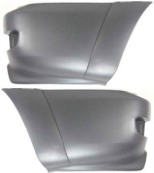 Pair/Set - Rear Bumper End Cover Extension for Toyota 4Runner SR5 Model, 2003-2005, Textured, Right (Passenger) and Left (Driver) Replacement