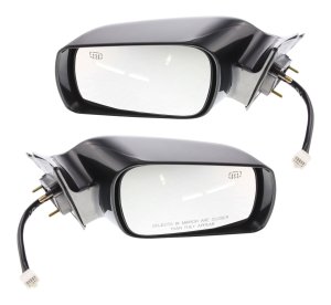 Mirror Pair/Set for 2000-2004 Toyota Avalon, Right (Passenger) and Left (Driver) Side, Power, Non-Foldable, Heated, Paintable, with Memory, BSD, Signal Light, without Auto-Dimming Replacement