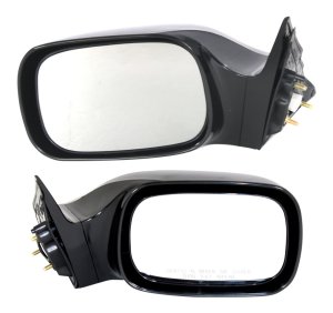 Power Mirror Pair/Set for 2005-2010 Toyota Avalon, Non-Folding, Heated, Paintable, Without Auto Dimming, Blind Spot Detection, Memory and Signal Light, Right (Passenger) and Left (Driver) Replacement