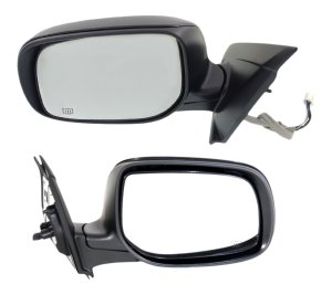 Power Heated Manual Folding Mirror Pair/Set for 2009-2014 Toyota Matrix, Right (Passenger) and Left (Driver), Paintable Replacement