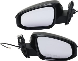 Power Mirror Pair/Set for Toyota RAV4 2015-2015, Right (Passenger) and Left (Driver), Manual Folding, Non-Heated, Textured, without Blind Spot Detection and Signal Light, North America Built Vehicle from 2011-2014
