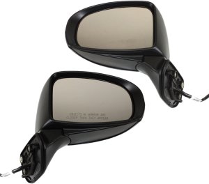 Power, Manual Folding, Heated, Paintable Mirror Pair/Set for Toyota Prius V 2012-2018, Right (Passenger) and Left (Driver) Replacement