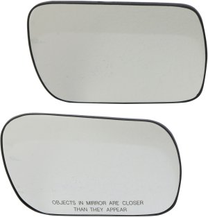 Mirror Glass Replacement Pair/Set for Toyota Avalon 2000-2004, Right (Passenger) and Left (Driver), Heated, with Backing Plate