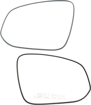 Mirror Glass Replacement Pair/Set for Toyota RAV4 2013-2018, Right (Passenger) and Left (Driver), Non-Heated with Backing Plate, Built for North America Vehicles