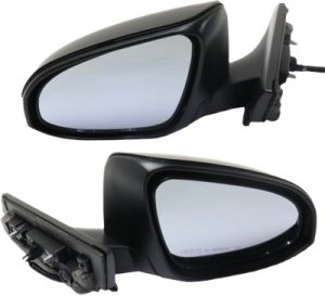 Power Mirror Pair/Set for Toyota C-HR 2018-2022, Right (Passenger) and Left (Driver), Manual Folding, Heated, Paintable, with In-housing Signal Light, without Auto Dimming, Blind Spot Detection, Memory Replacement