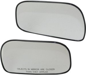 Pair/Set - Heated Mirror Glass for Toyota Camry 1997-2001, Right (Passenger) and Left (Driver), with Backing Plate, USA Built Vehicle Replacement
