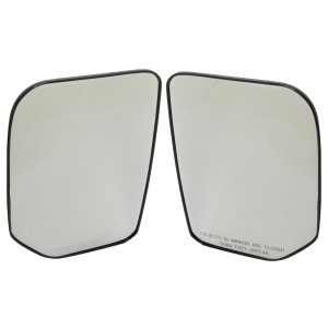 Pair/Set - Mirror Glass with Backing Plate for Toyota FJ Cruiser 2007-2014, Right (Passenger) and Left (Driver), Non-Heated, Replacement Set