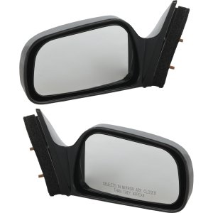 Mirror Pair/Set for Toyota Camry 1997-2001 Right (Passenger) and Left (Driver) Power Non-Folding Non-Heated Paintable Without Auto-Dimming Blind Spot Feature Signal Light Memory, For Japan Built Vehicle Replacement.