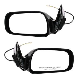 Power Mirror Pair/Set for Toyota Avalon 1995-1999, Right (Passenger) and Left (Driver), Non-Folding, Non-Heated, Paintable, Without Auto Dimming, Blind Spot Detection, Memory, and Signal Light - Replacement